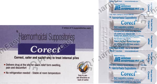 Corect Strip Of 5 Rectal Suppository