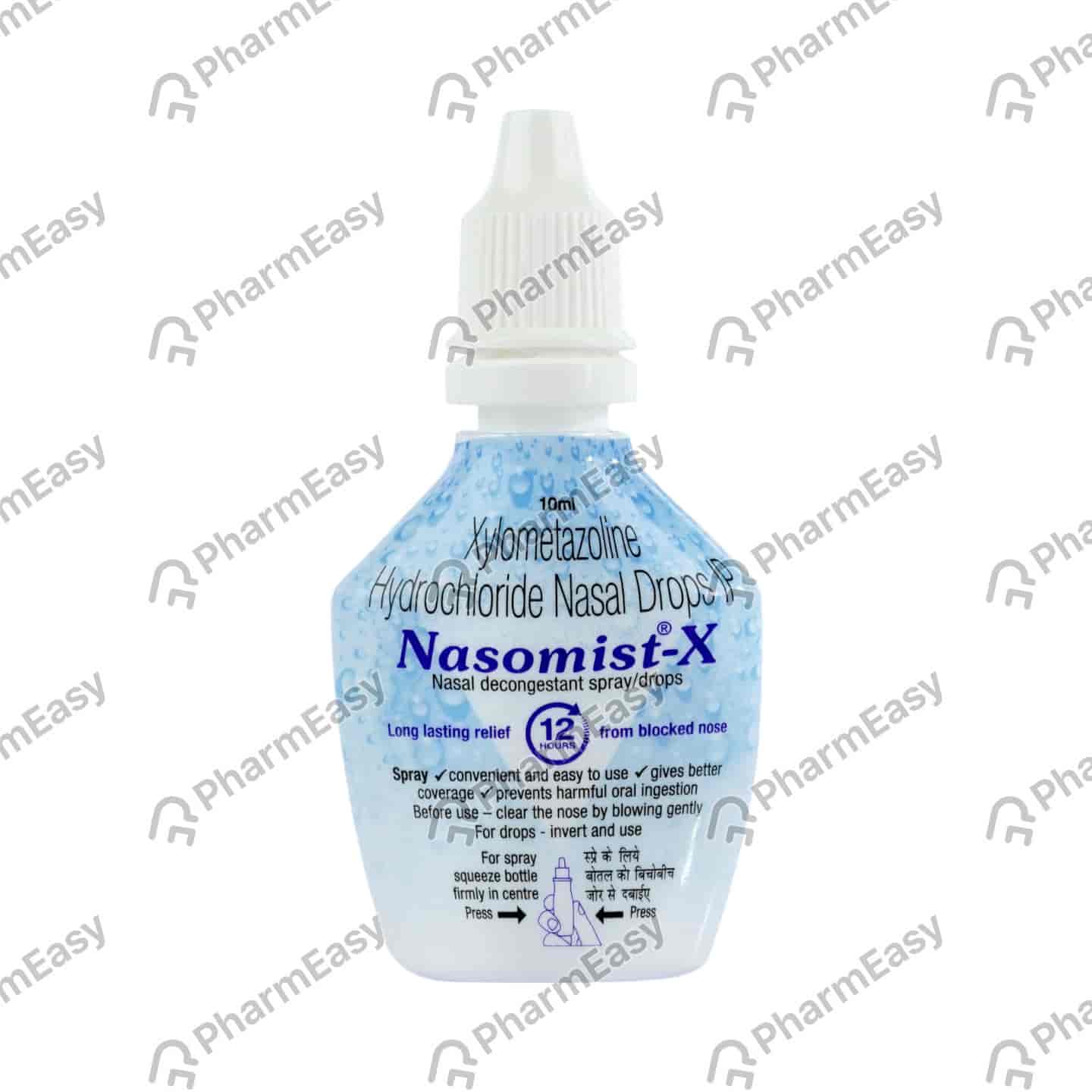Nasomist X Bottle Of 10ml Nasal Drop/spray
