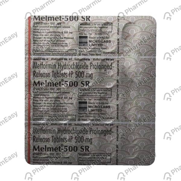 Melmet Sr 500mg Strip Of 15 Tablets