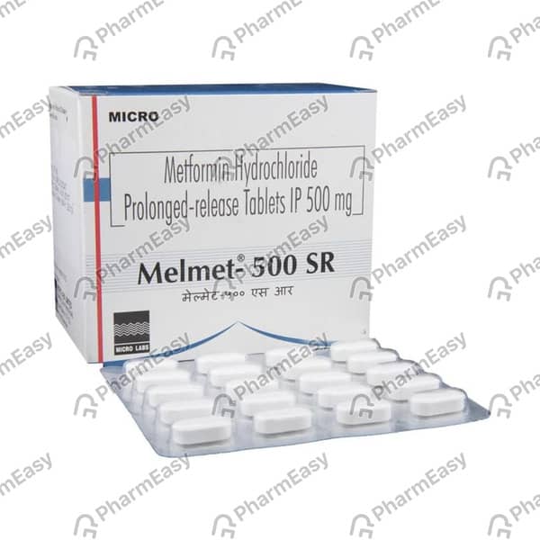 Melmet Sr 500mg Strip Of 15 Tablets