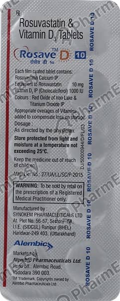 Rosave D 10Mg Strip Of 10 Tablets