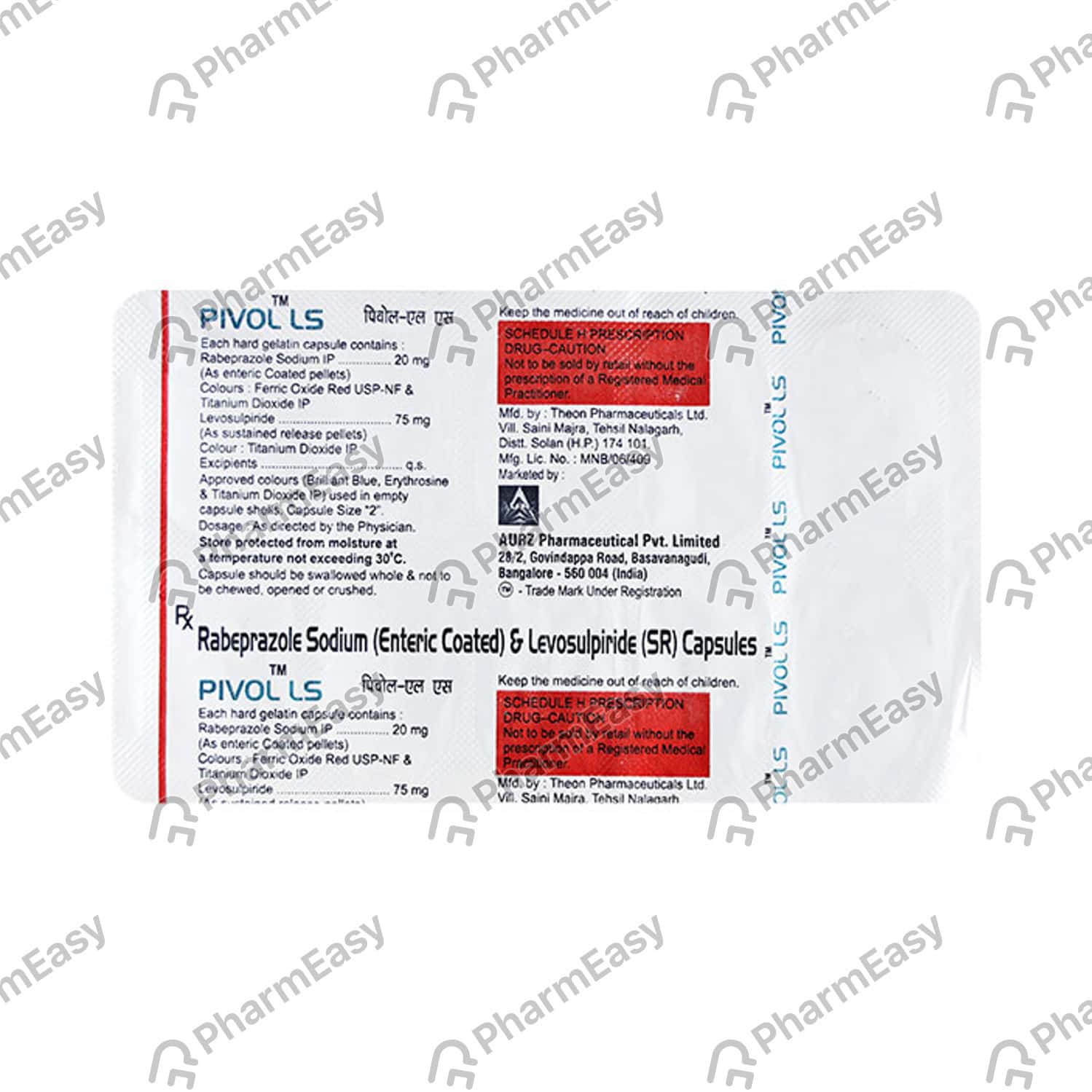 Pivol Ls Strip Of 10 Capsules: Uses, Side Effects, Price & Dosage |  PharmEasy