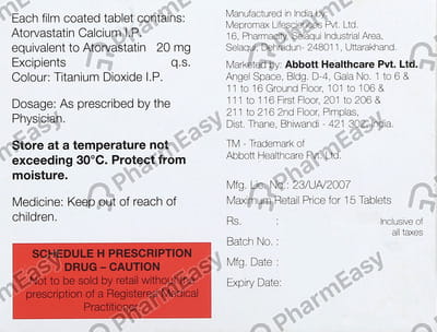 Caat 20mg Strip Of 15 Tablets