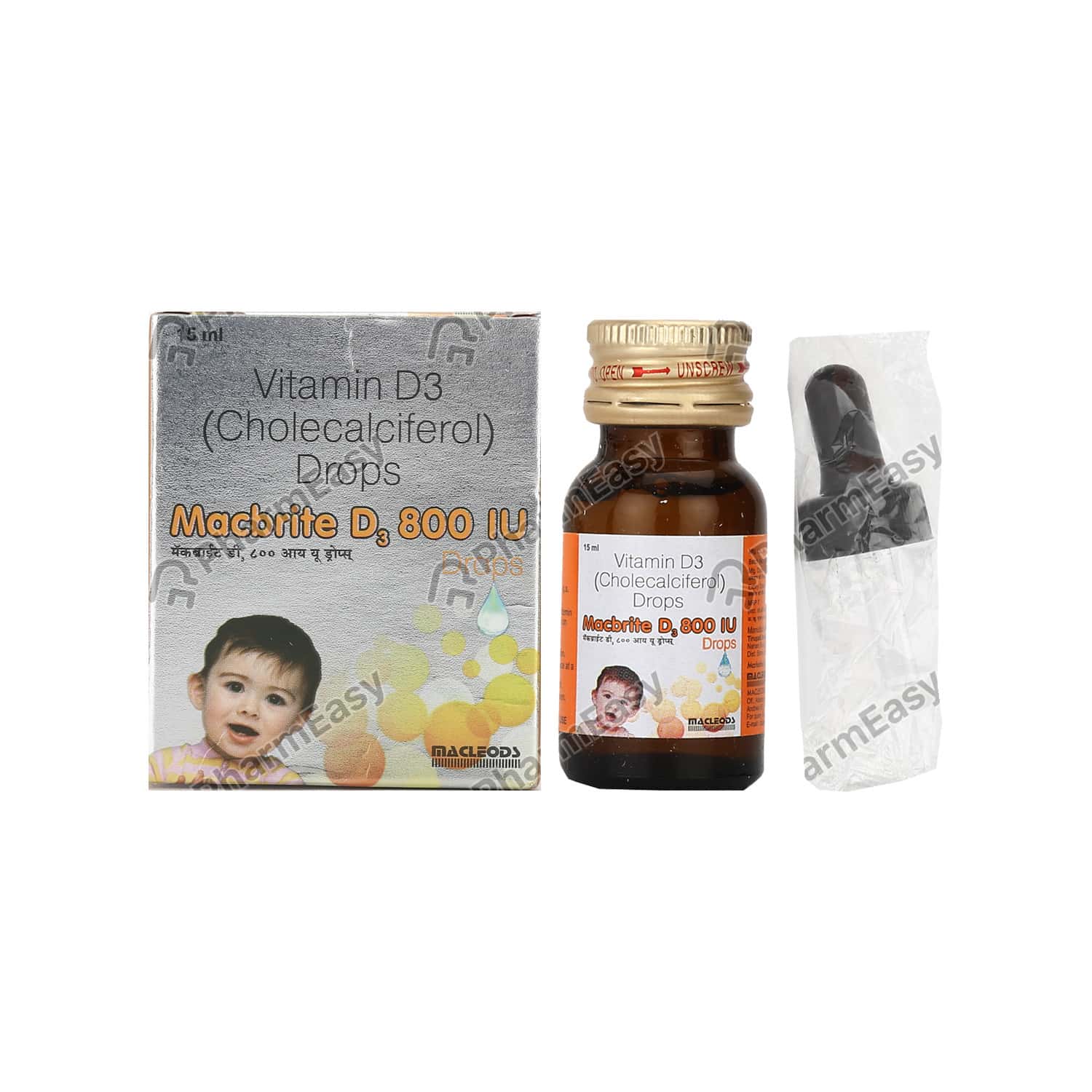 Macbrite D3 800 IU Oral Drop (15) Uses, Side Effects, Dosage