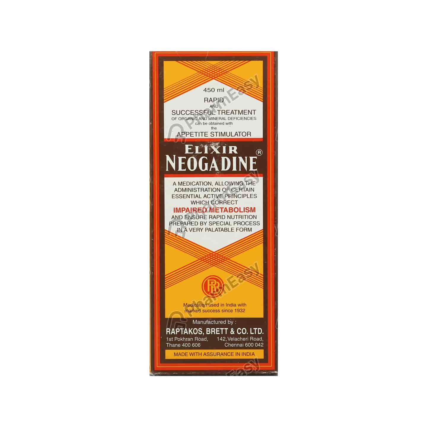 Neogadine Bottle Of 450ml Elixir