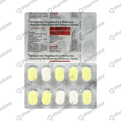 Accuglim Mp 2mg Strip Of 10 Tablets
