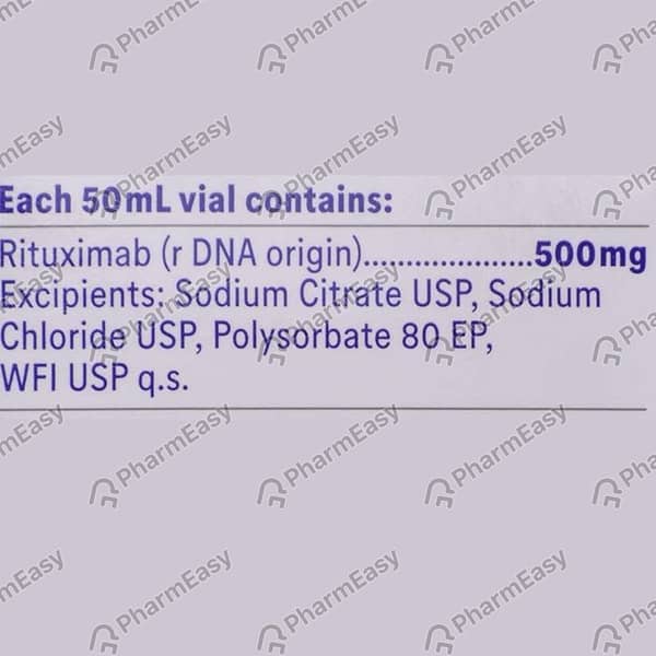 Reditux Ra 500mg Vial Of 50ml Solution For Infusion