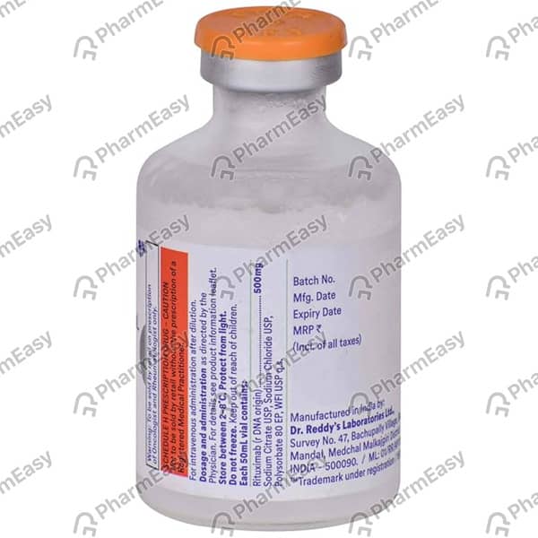 Reditux Ra 500mg Vial Of 50ml Solution For Infusion