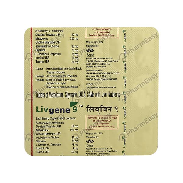 Livgene 9 Strip Of 15 Tablets