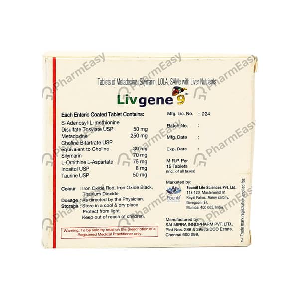 Livgene 9 Strip Of 15 Tablets