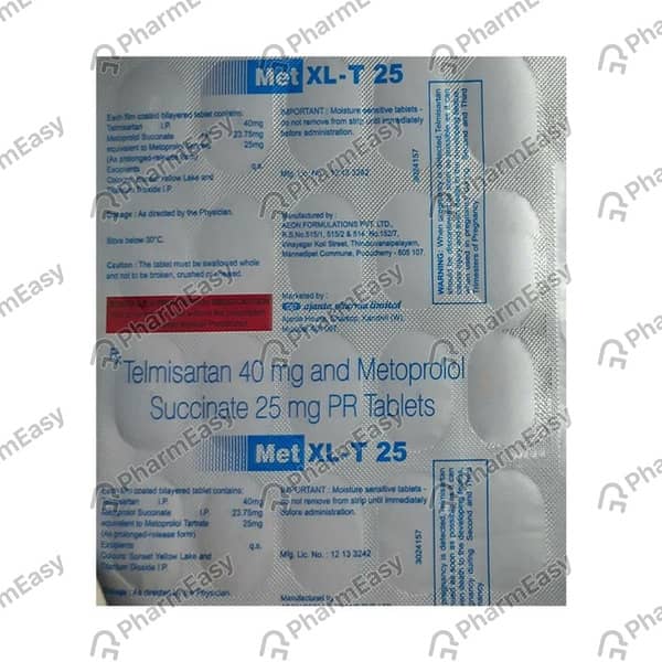 Met Xl T 25mg Strip Of 10 Tablets