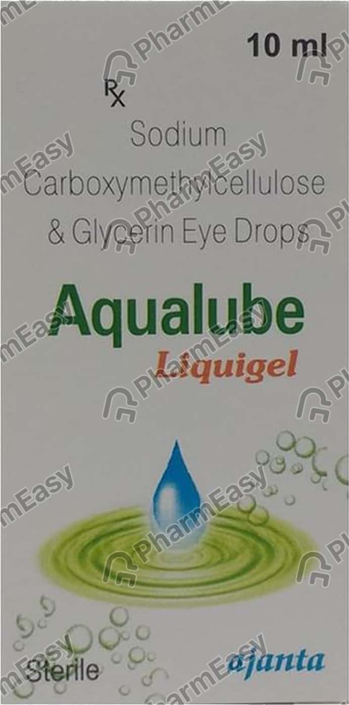 Aqualube Liquigel Bottle Of 10ml Eye Drops