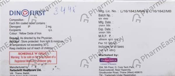 Dinofirst 2mg Strip Of 10 Tablets