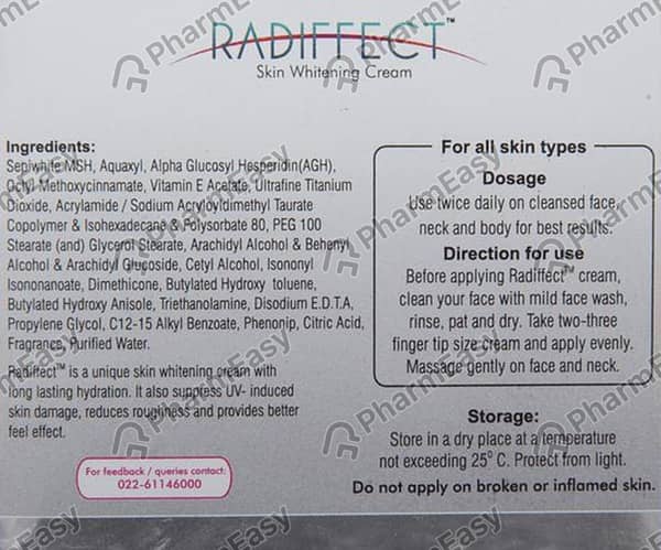 Radiffect Tube Of 50gm Cream