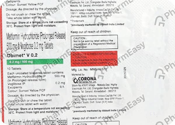 Obimet V 0.2mg Strip Of 10 Tablets