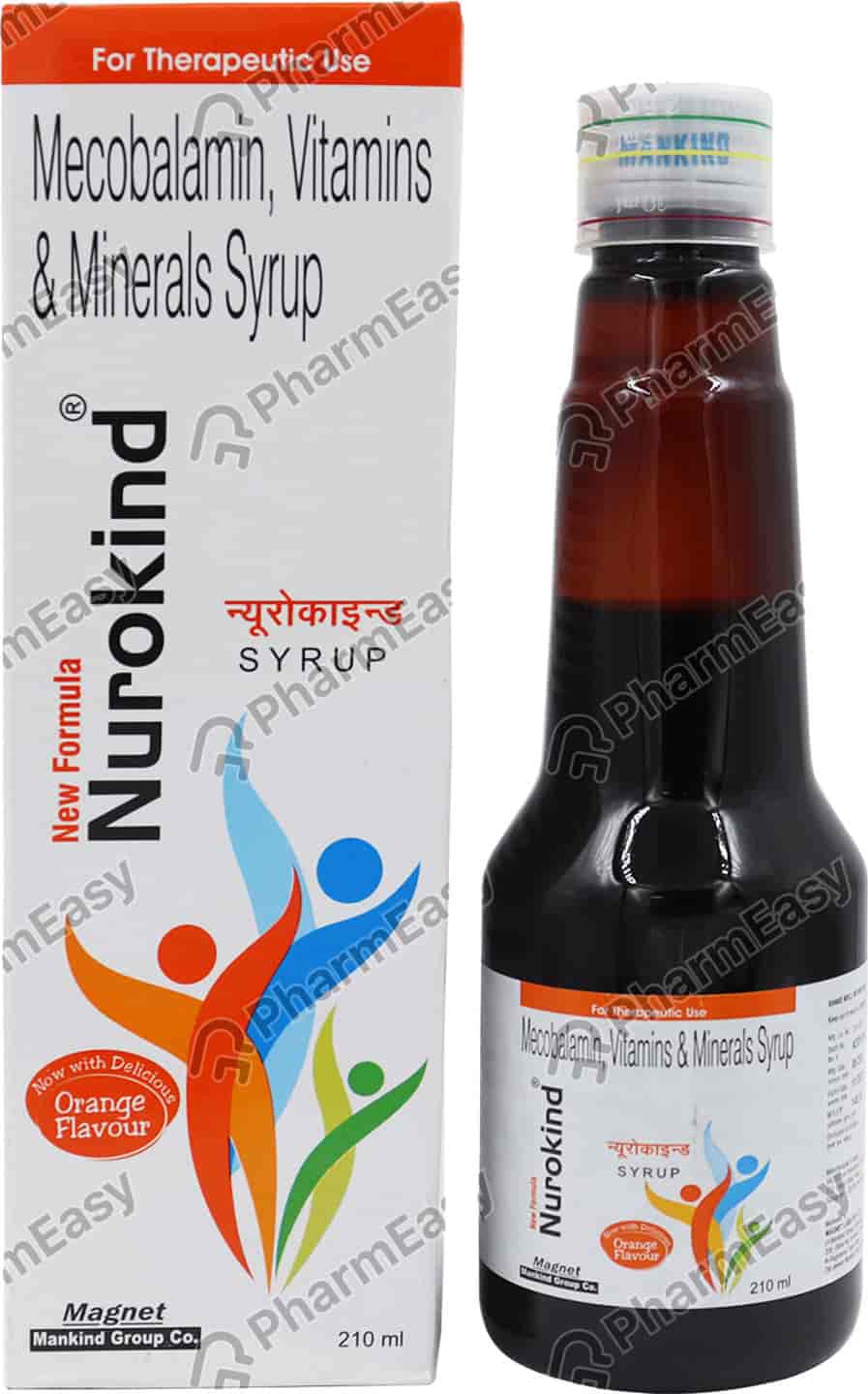 New Formula Nurokind Orange Flavour Bottle Of 210ml Syrup