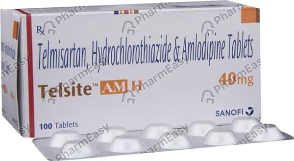 Telsite Am H 40mg Strip Of 10 Tablets