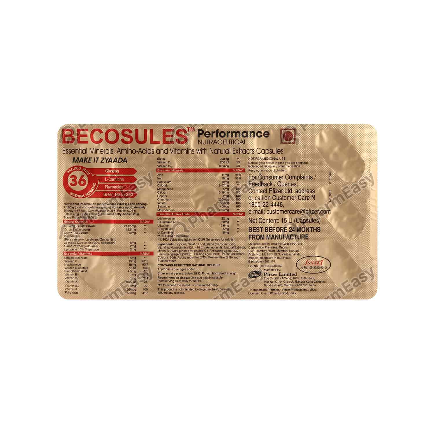 What Is Becosules Performance Capsule? – NVYFIL