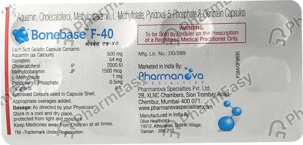 Bonebase F 40 Strip Of 10 Capsules
