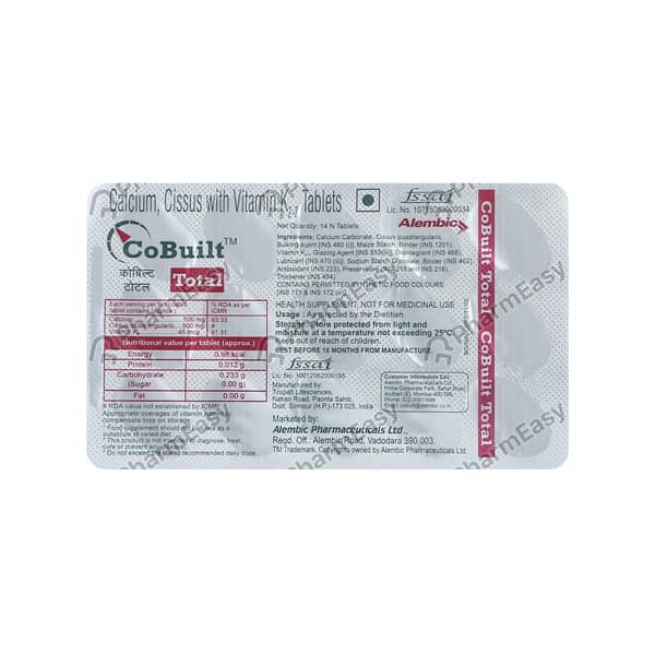Cobuilt Total Strip Of 14 Tablets