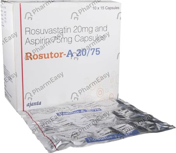 Rosutor A 20/75Mg Strip Of 10 Capsules