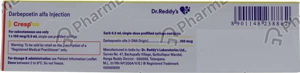 Cresp 100mcg Pre Filled Syringe Of 0.5ml Injection