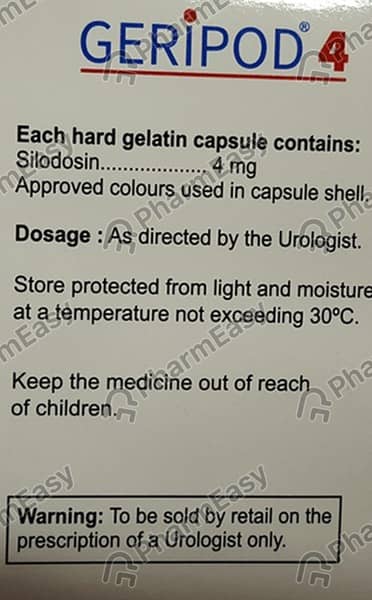 Geripod 4mg Strip Of 10 Capsules