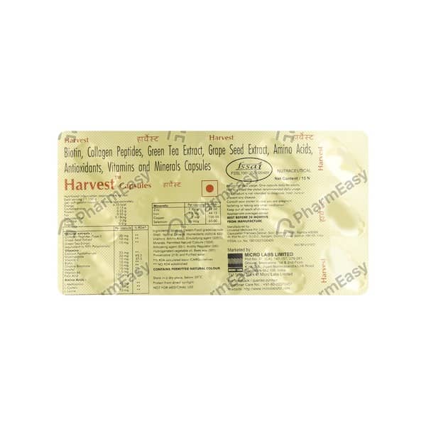 Harvest Strip Of 15 Capsules