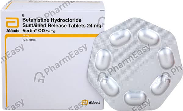 Vertin Od 24mg Strip Of 7 Tablets