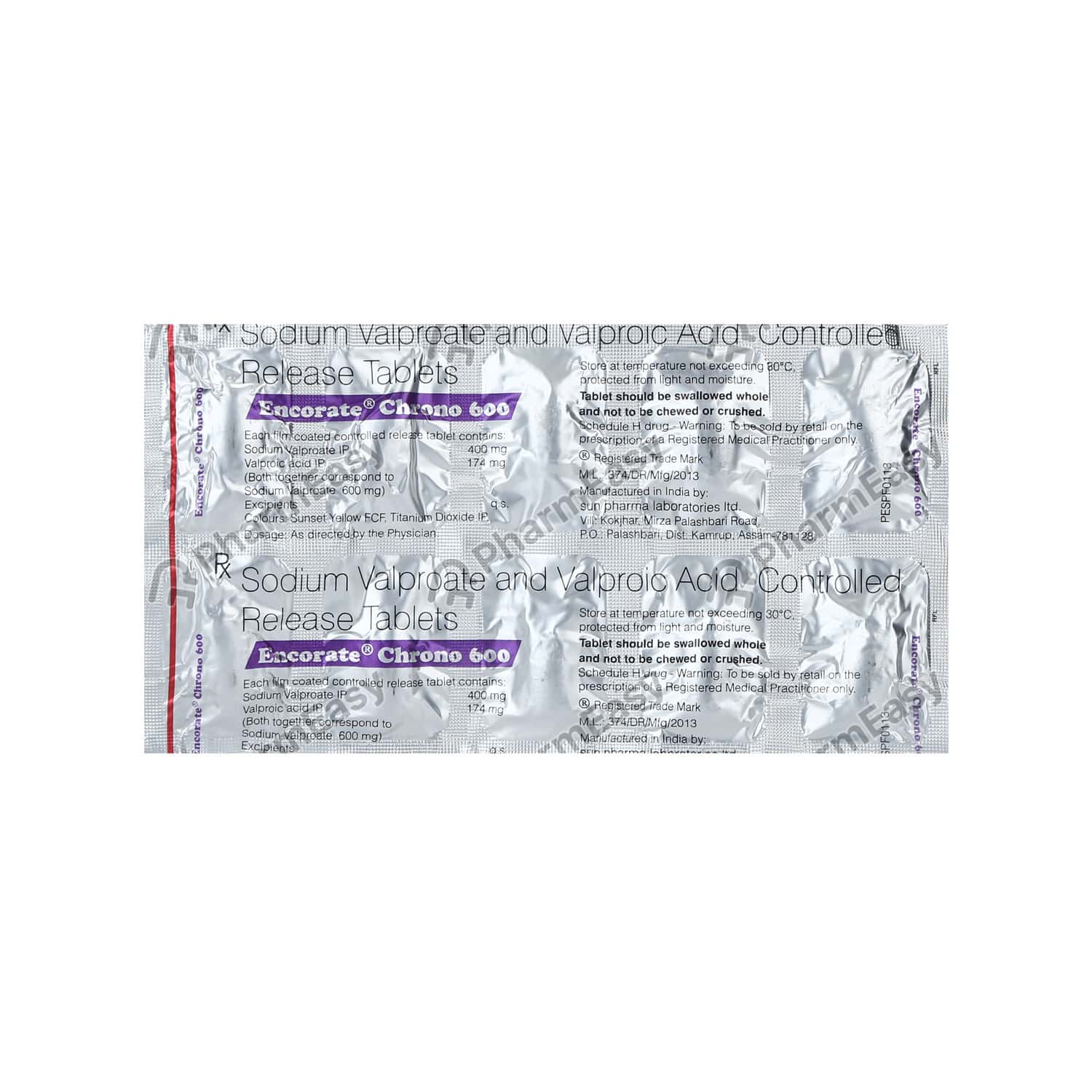Encorate Chrono 600mg Tablet - Uses, Side Effects, Dosage, Composition ...