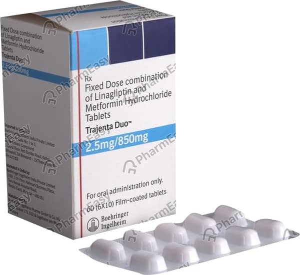 Trajenta Duo 2.5/850mg Strip Of 10 Tablets