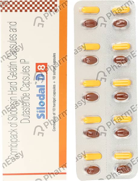 Silodal D 8mg Strip Of 20 Combikit Capsules