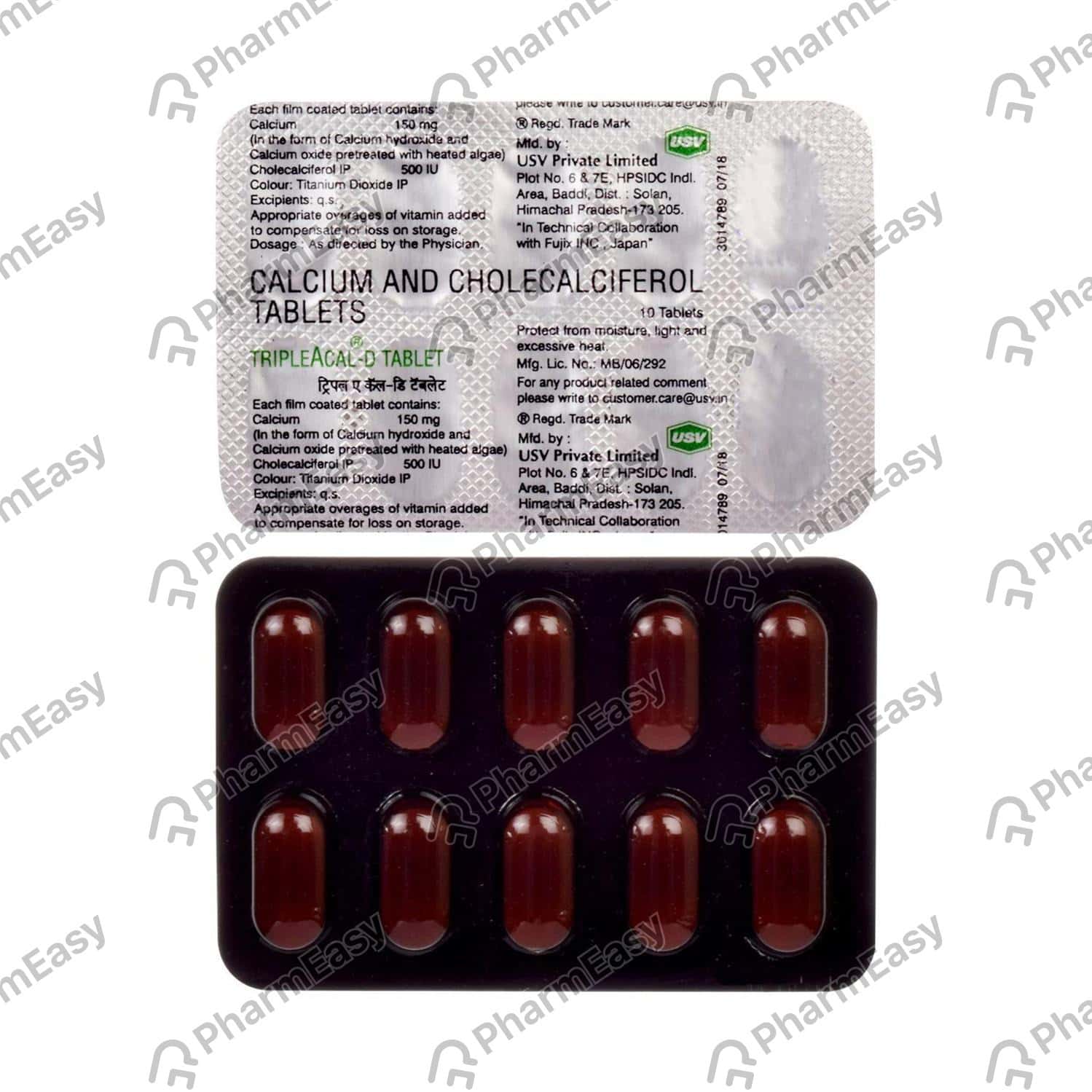 Triple A Cal D Strip Of 15 Tablets: Uses, Side Effects, Price 