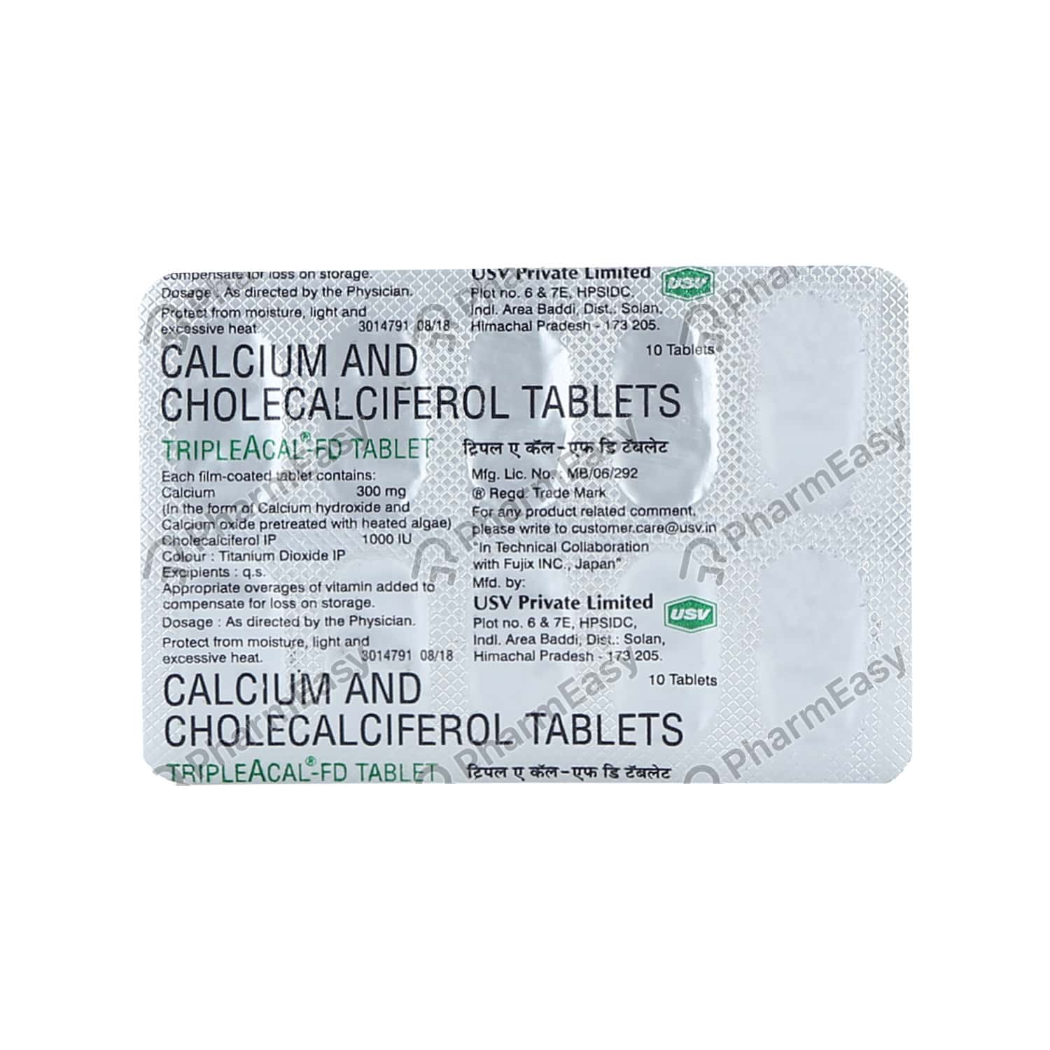 Tripleacal Fd Tab 10'S Uses, Side Effects, Dosage, Composition