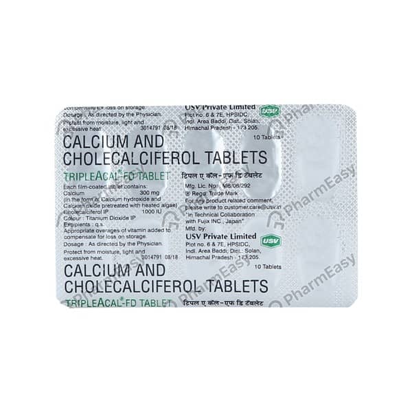 Tripleacal Fd Strip Of 10 Tablets