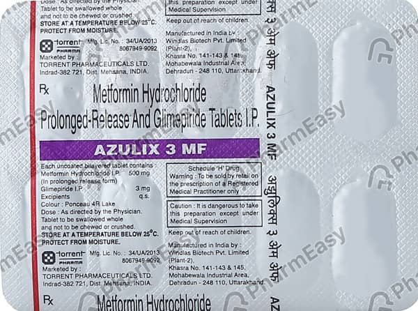 Azulix Mf 3mg Strip Of 10 Tablets
