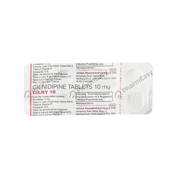 Cilny 10mg Strip Of 10 Tablets