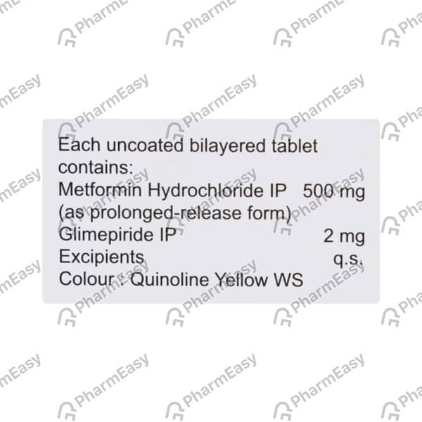 Switglim M 2/500mg Strip Of 10 Tablets