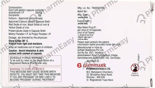 D Acne I 20mg Strip Of 10 Capsules