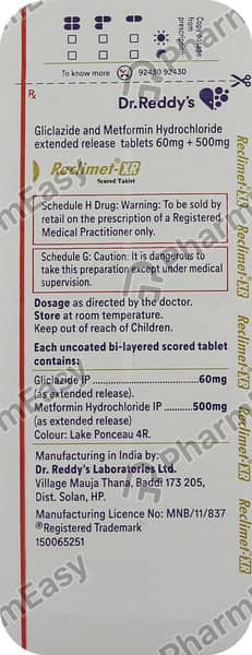 Reclimet Xr Strip Of 14 Tablets