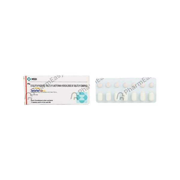 Janumet Xr Cp 100/1000mg Strip Of 7 Tablets