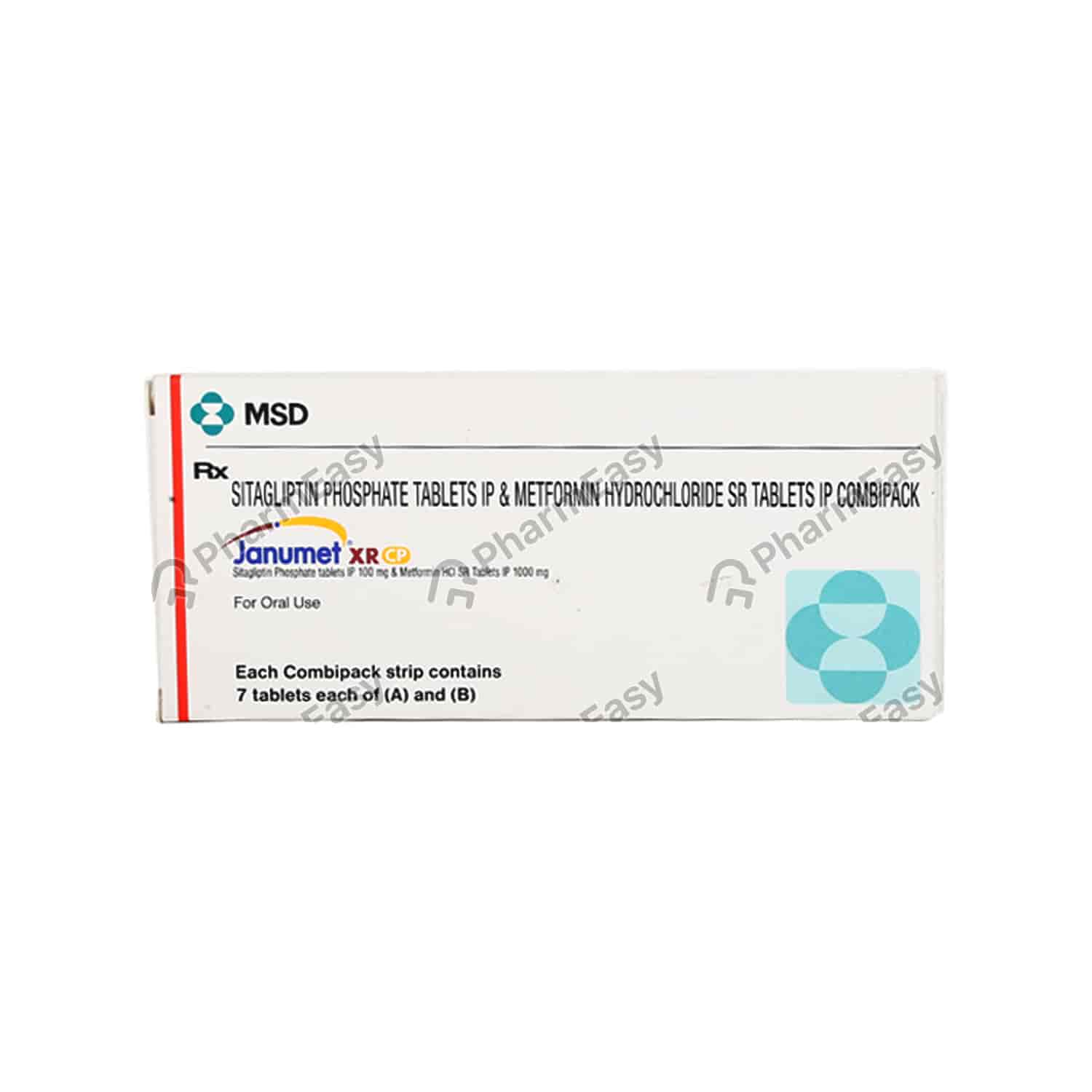 Buy Janumet Xr Cp 100/1000mg Tablet 7'S Online at flat 15 off PharmEasy