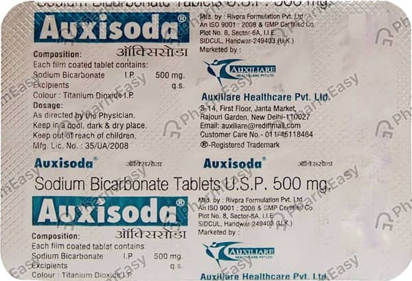 Auxisoda 500mg Strip Of 10 Tablets