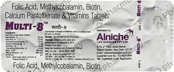 Multi 8 Strip Of 10 Tablets
