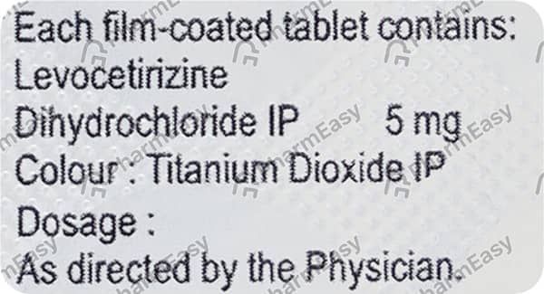 L Hist 5mg Strip Of 10 Tablets