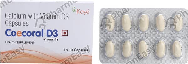 Coecoral D3 Strip Of 10 Capsules