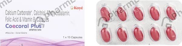 Coecoral Plus Strip Of 10 Softgel Capsules