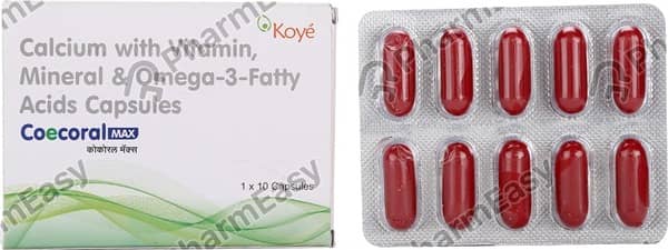 Coecoral Max Strip Of 10 Capsules
