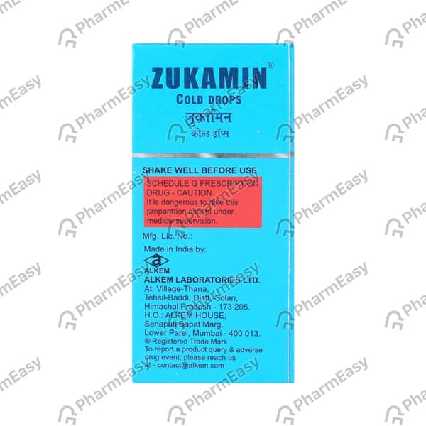 Zukamin Cold Bottle Of 15Ml Oral Drops