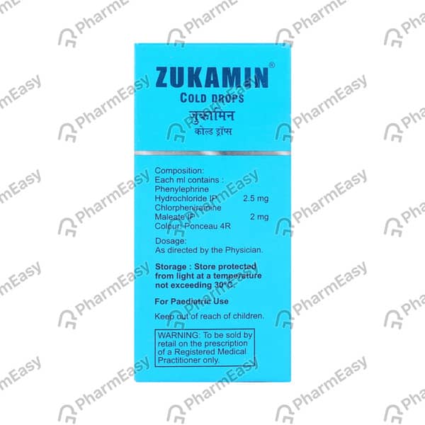 Zukamin Cold Bottle Of 15Ml Oral Drops